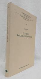 【哲学洋書】　PLATO IN RENAISSANCE ENGLAND（ルネッサンスイングランドのプラトン）