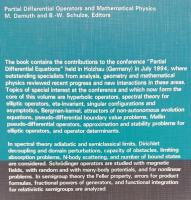 【数理物理学洋書】　Partial differential operators and mathematical physics : International Conference in Holzhau, Germany, July 3-9, 1994（偏微分方程式と数理物理）