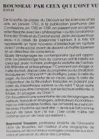 【文学洋書】ROUSSEAU PAR CEUX QUI L'ONT VU