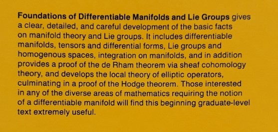 洋書 Differentiable Manifolds and Lie Groups Foundations of Differentiable Manifolds and Lie Groups