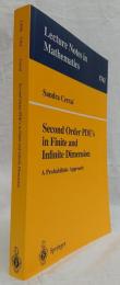 【数学洋書】Second Order PDE's in Finite and Infinite Dimension