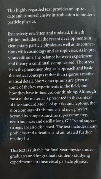 物理学洋書】Introduction to High Energy Physics 4th edition(Donald