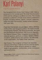 【経済学洋書】Karl Polanyi　The Hungarian writings