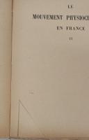 【哲学洋書】LE MOUVEMENT PHYSIOCRATIQUE EN FRANCE Tome 1　2