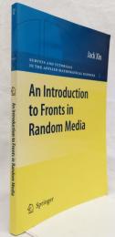 【数学洋書】An Introduction to Fronts in Random Media