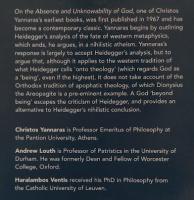 【神学洋書】ON THE ABSENCE AND UNKNOWABILITY OF GOD