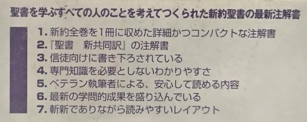 新共同訳 新約聖書略解(山内眞監修) / 古本、中古本、古書籍の