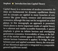 【経済学洋書】Introduction into Capital Theory