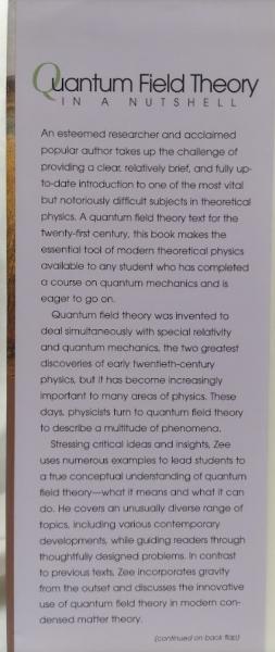 物理学洋書】Quantum Field Theory in a Nutshell(A.Zee) / 古本