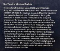 【数学洋書】New Trends in Microlocal Analysis