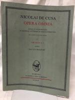 【神学洋書】Nicolai de Cusa Opera Omnia IV