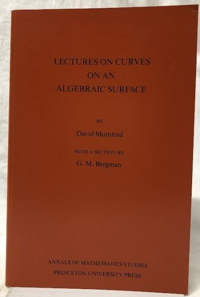 数学洋書】Lectures on Curves on an Algebraic Surface(David