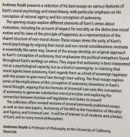【哲学洋書】Agency & Autonomy in Kant's Moral Theory
