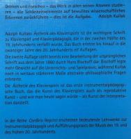 【音楽洋書】Ästhetik des Klavierspiels