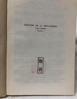 Histoire de la Philosophie