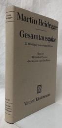 【哲学洋書】Martin Heidegger Gesamtausgabe　Band39