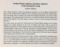 【数学洋書】Iwahori-Hecke Algebras and Schur Algebras of the Symmetric Group