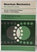 【物理学洋書】Quantum Mechanics　Third Edition