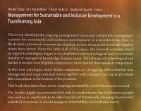 【経済学洋書】Management for Sustainable and Inclusive Development in a Transforming Asia