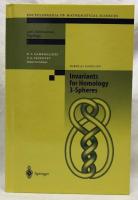 【数学洋書】Invariants for Homotopy 3-Spheres