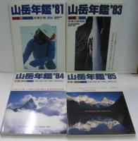 山岳年鑑’81・’83・’84・’85・’87・’88・’90・’91・’94・’95　計10冊