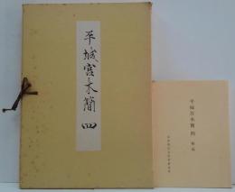平城宮木簡4 図版・解説　2冊　（奈良国立文化財研究所史料 第28冊）