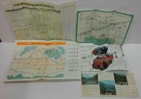 飛騨高山チラシ2点+ひだの髙山（冊子15p）+飛騨高山地図チラシ+飛騨物産館チラシ　計5点