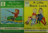 My Red Writing Book1・My Yellow Writing Book2・My Blue Writing Book3・My Brown Writing Book4・My Green Writing Book6 (a book for me to write in) ・A LIttle Black Lamb (a book for me to read)  計6冊