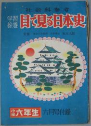 社会科参考 学習絵巻 目で見る日本史 小学六年生六月号付録　昭和30年第八巻第四号　