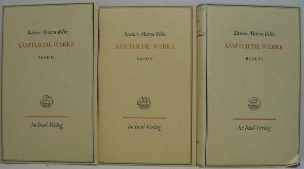 独)Rainer Maria Rilke SAMTLICHE WEEK BANDⅠ・Ⅱ・Ⅲ・Ⅳ・Ⅴ・Ⅵ