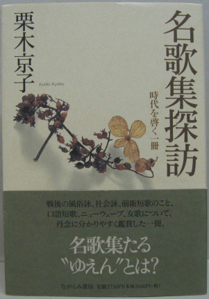 名歌集探訪 : 時代を啓く一冊 塔21世紀叢書第106篇(栗木京子 著