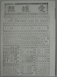 愛媛縣管内全圖 : 改正新市町村名
