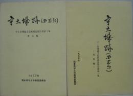 宇土城跡(西岡台) 宇土市埋蔵文化財調査報告書第1集第1集本文編/史料編　2冊