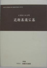 近衛基通公墓 : 京都府田辺町　京都文化博物館(仮称)調査研究報告 第3集