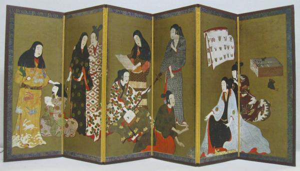 ミニチュア複製 「国宝 松浦屏風」 大和文華館蔵 | 大和文華館・便利堂