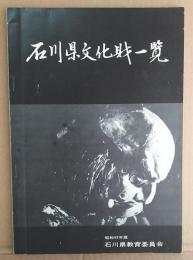 石川県文化財一覧　昭和49年版