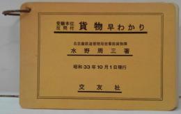 受験本位反問付 貨物早わかり 昭和33年10月1日現行