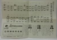 祇園山鉾巡行順及び所在地 昭和四十二年度・昭和四十四年度　2枚（昭和四十二年度菊水鉾お抹茶券半券付）