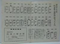 祇園山鉾巡行順及び所在地 昭和四十二年度・昭和四十四年度　2枚（昭和四十二年度菊水鉾お抹茶券半券付）