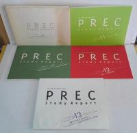 PREC study report vol.01・・vol.02・vol.04・vol.11・vol.12・vol.13　６冊セット