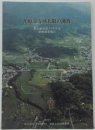 川原寺寺域北限の調査 : 飛鳥藤原第119-5次発掘調査報告