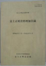 富士正晴記念館所蔵富士正晴資料増加目録
