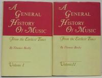 A General History Of Music From The Earliest Times Volume Ⅰ・Ⅱ 古代からの音楽史 第1巻・第2巻