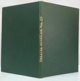 (英)Theatre Notebook Vol.25 october, 1970- july, 1971　シアターノート