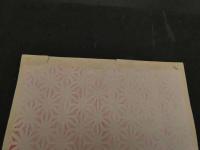 2  ６　１７　日版千代紙　大麻の葉模様　38×25.5㎝　木版画　図案