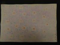 2  ６　江戸千代紙　３０　椿？　いせ辰版　約37.5×26㎝　木版画　図案