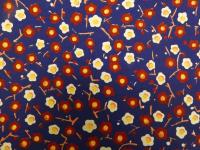 2  ６　江戸千代紙　３３　紅白梅？①　いせ辰版　約37.5×26㎝　木版画　図案