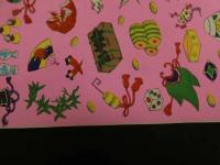 2  ６　千代紙　１９　江戸千代紙　いせ辰　約26.5×39.5㎝　木版画　図案