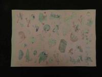 2  ６　千代紙　１９　江戸千代紙　いせ辰　約26.5×39.5㎝　木版画　図案