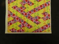 2  ６　江戸千代紙　３４　花と植物　いせ辰版　約37.5×26㎝　木版画　図案